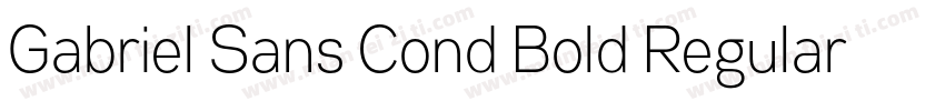 Gabriel Sans Cond Bold Regular字体转换